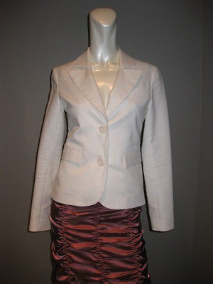 ARITZIA TNA Talula Babaton Blazer Jacket WHITE XS Retail $298