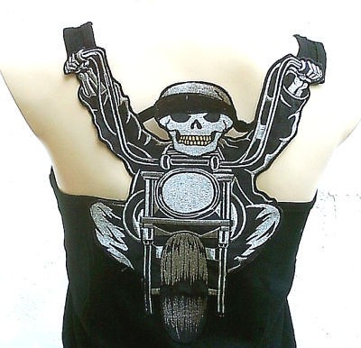 Rockabilly Punk Rock Baby CHOPPER BIKER SKULL Hot Rod Tattoo TANK TOP 