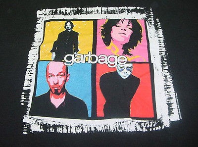 GARBAGE CONCERT TOUR T SHIRT Sz Mens L Shirley Manson Butch Vig