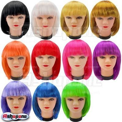 New Fashionable BOB style Short Party Wig Wigs 11 colors