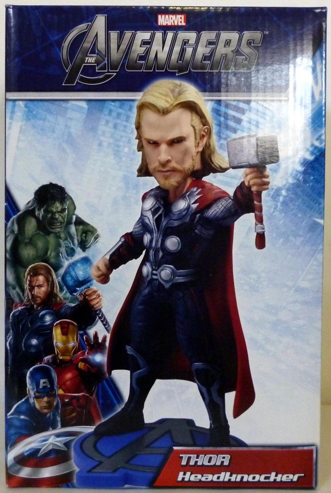 THOR The Avengers Movie 8 inch Headknocker Bobble Head Neca 2012