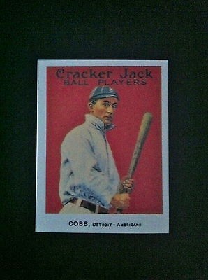 TY COBB 1915 CRACKER JACK VINTAGE REPRINT #30 DETROIT AMERICANS $ 