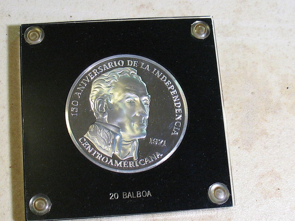 1971 PROOF 20 BALBOA IN OGP 3.86 OZ SILVER MASSIVE COIN