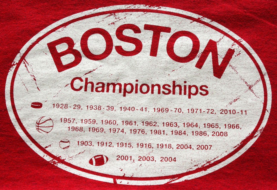 BOSTON CHAMPIONSHIP T SHIRTS   The Redsox, Celtics, Bruins, New 