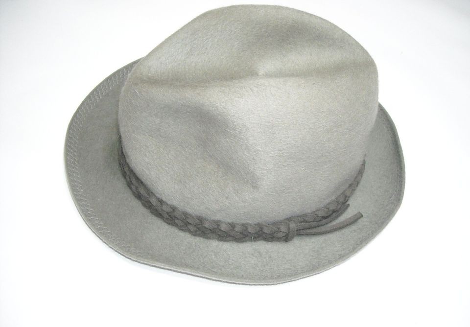 Mens Hat BORSALINO Size 6 1/2 100% Wool