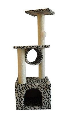 42 Leopard Skin CAT TREE CONDO FURNITURE SCRATCHPOST PET HOUSE 22L