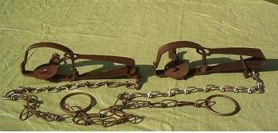 NICE OLD ANIMAL TRAPS VICTOR ONEIDA VINTAGE Trapper L@@K*