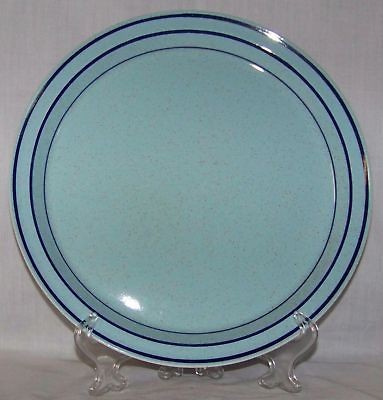 Vintage Arklow LOUCH REE Dinner Plate Erin Stone Blue Stripes Speckled 