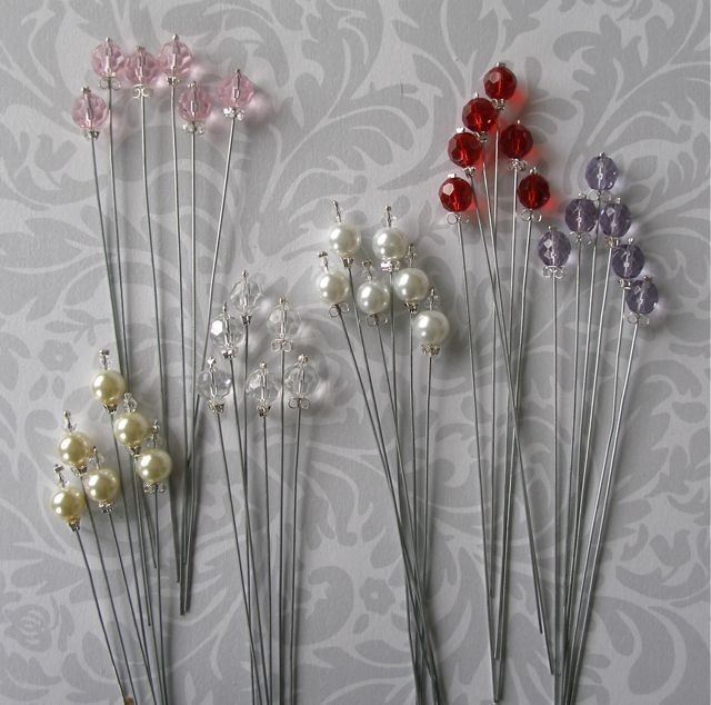 Bridal Bouquet Jewels Stems, Pearls or Crystals, Wedding, Bridal 