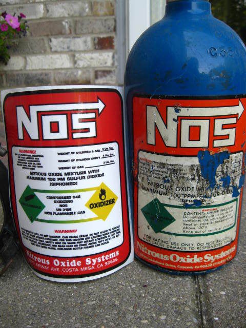 nos bottle sticker in Car & Truck Parts