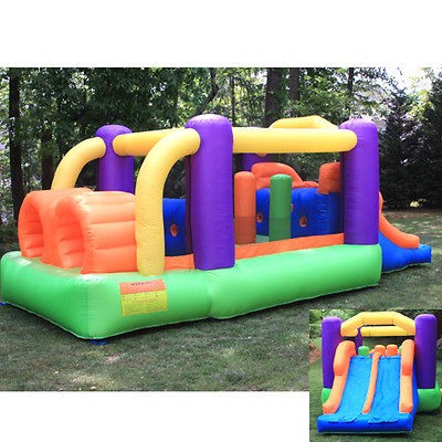 Speed Racer Double Slide Inflatable Bouncer Jumper NEW