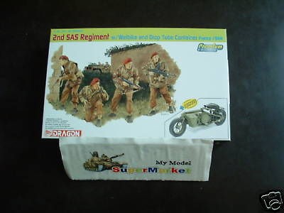 Dragon 1/35 2nd SAS Regiment w/Welbike and Drop Tu #6586