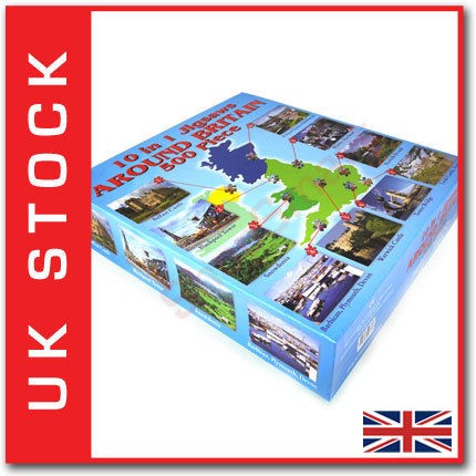 NEW 10 x 500 PCS PIECES (5000 PCS) AROUND BRITAIN UK JIGSAW PUZZLE 