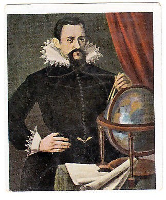 Vintage 1934 Tobacco Card of JOHANNES KEPLER