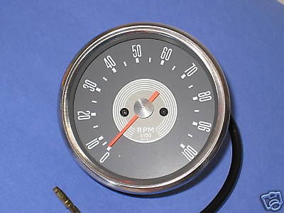   grey face Smiths copy 41 ratio tach gauge Triumph Norton BSA gray