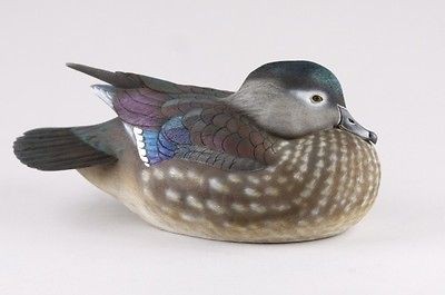 Tan Brunet, Ducks Unlimited Wood Duck Hen 2001 2012, Full Decorative 