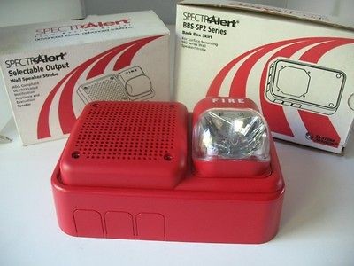 FIRE ALARM STROBE SPEAKER MULTIPLE CANDELA SETTINGS W/ MOUNTIN BOX