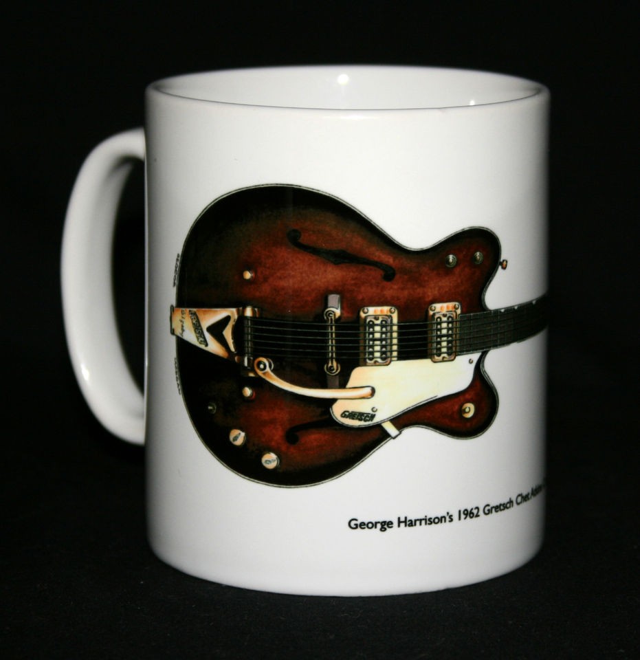 Guitar Mug. George Harrisons 1962 Gretsch Chet Atkins Country 