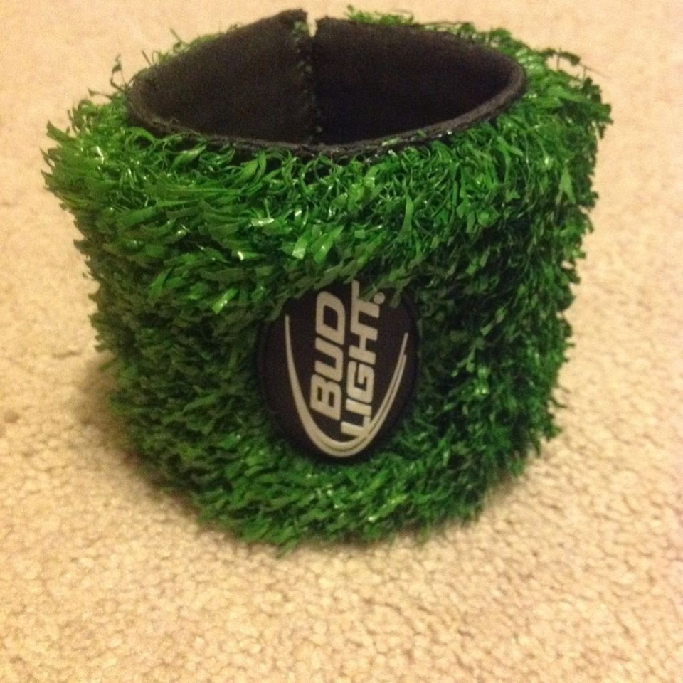 BUD LIGHT Turf BEER CAN Football WRAP COOLERS KOOZIE COOLIE Astroturf 