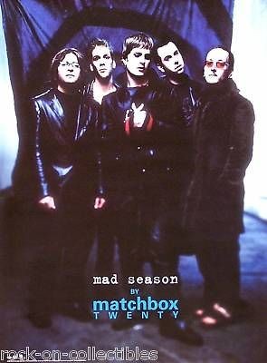 MATCHBOX TWENTY 2000 MAD SEASON GROUP SHOT PROMO POSTER