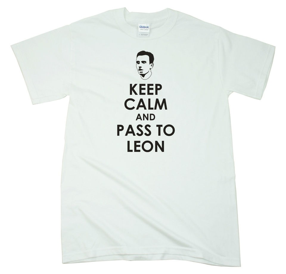   City Football Keep Calm and pass Leon Britton Mens Tshirt S M L XL XXL