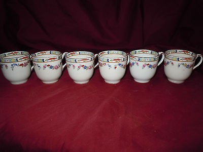 Antique/Vintag​e Set of 6 Tea Cups Minton Pattern Burley & Co?