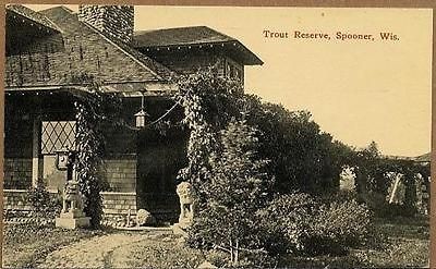 1914 Trout Reserve Spooner WI PC