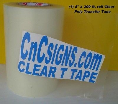 300 ft. CLEAR APPLICATION TRANSFER Poli TAPE Vinyl PLOTTER NEW 