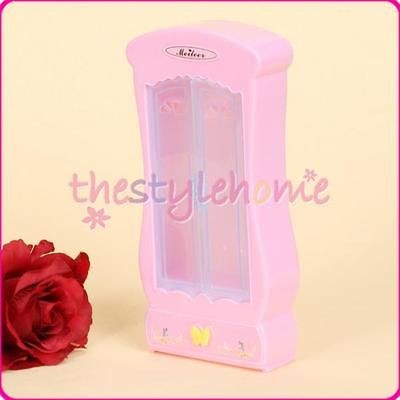   Cute Bedroom Furniture Closet Wardrobe for Barbie butterfly pattern