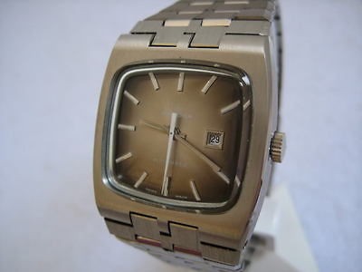 NOS NEW VINTAGE BUCHERER REVUE SWISS MENS WATCH 1960S