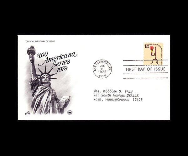 USA 1985 RUSH LAMP STATUE OF LIBERTY #1610 CACHET FDC