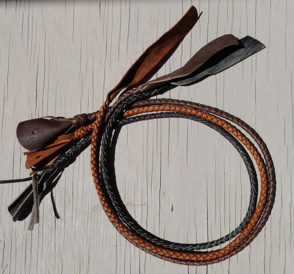 Bull Whip Kangaroo Leather Braided Fall Bullwhip Whips