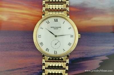 Mens Patek Philippe 18K Yellow Gold Calatrava 3919/8