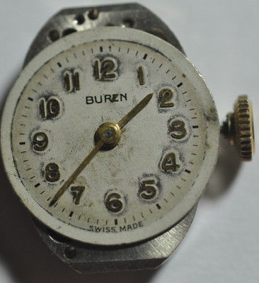 VINTAGE BUREN WRIST MOVEMENT 15 JEWELS RUNNING #17