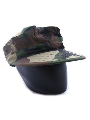 USMC US Army Marine Camo Woodland Cadet Patrol Hat Cap