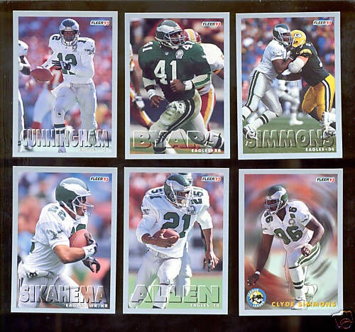   Philadelphia Eagles Set RANDALL CUNNINGHAM VAI SIKAHEMA KEITH BYARS