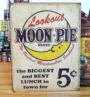   MOON PIE METAL SIGN 5 Cents Store Restaurant Rustic Garage Man Cave