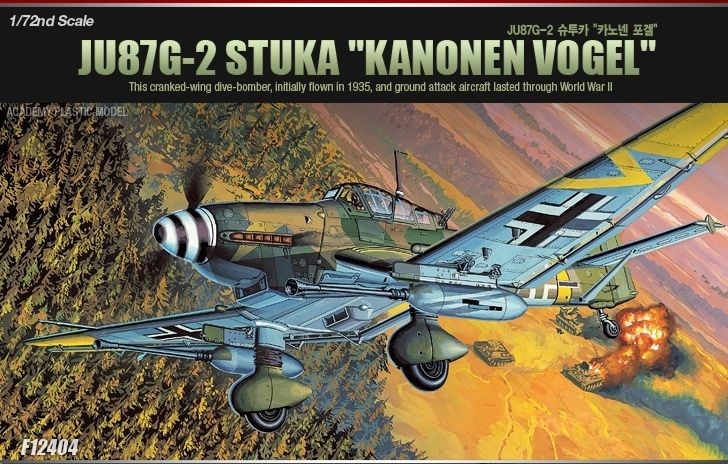 72 JU87G 2 STUKA KANONEN VOGEL / ACADEMY MODEL KIT / #12404