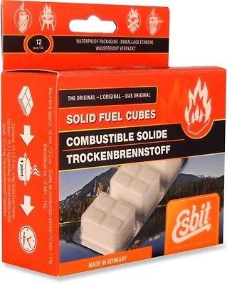 Esbit Large Solid Fuel Tablets   Package of 12