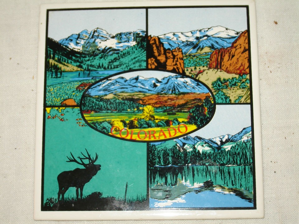 Neat Beautiful Colorful Colorado Wall Hanging Ceramic Tile