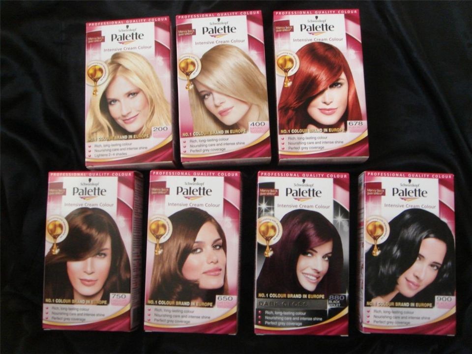 Any 2 Schwarzkopf PALETTE Hair Color Colour Hair Dye s