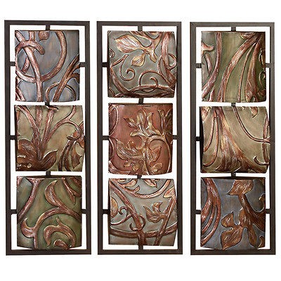 Casa Cortes Sienna Vines Metal Wall Art Decor