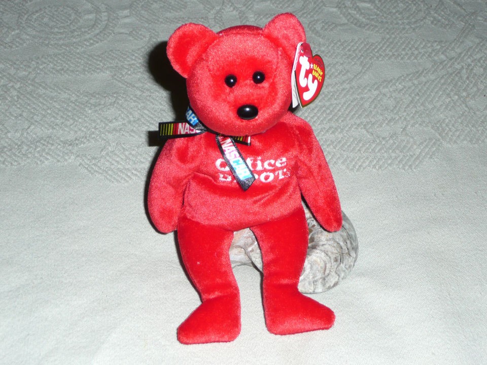 Ty NASCAR CARL EDWARDS #99 beanie baby TAG PROTECTED retired HOME 