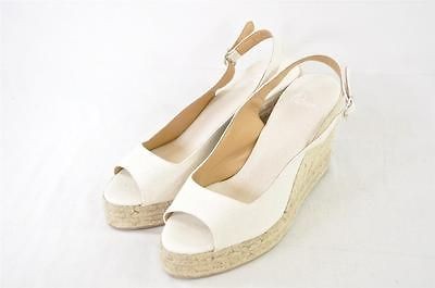 CASTANER BESO BEIGE CANVAS OPEN TO SLINGBACK ESPADRILLE WEDGES