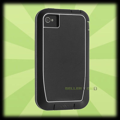 Case Mate Rugged Phantom Case Black For Apple iPhone 4 4S w/ Screen 