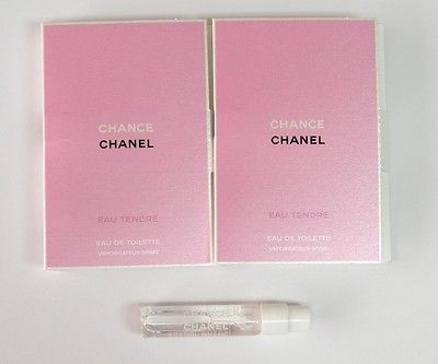 Chanel Chance Tendre EDT 2ml .06oz Spray Sample x2