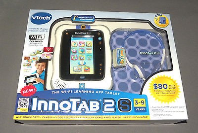   Innotab 2S Tablet Bundle Blue w Case, Headphones + 17 Apps Wi Fi NEW