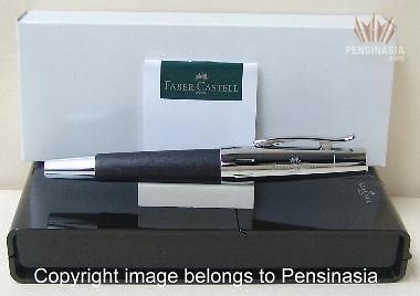 FABER CASTELL EMOTION PEARWOOD BLACK ROLLER BALL PEN 