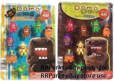 DOMO figurines TOY PLAYSET FIGURE set/8 MIB in DISPLAY JAPAN ANIME 