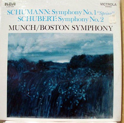 MUNCH schumann no. 1 schubert no. 2 LP VG+ VICS 1436